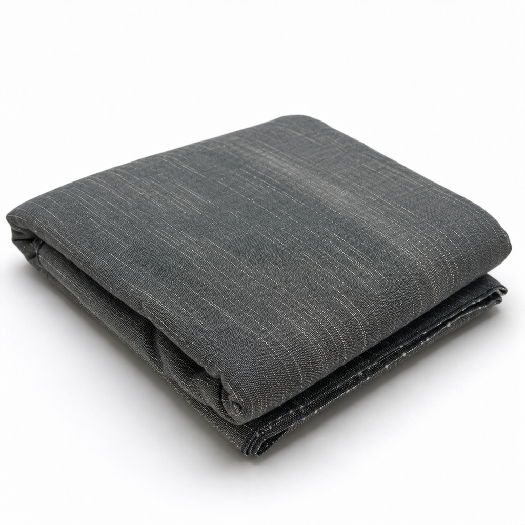 Khamta Khadi - Rustic Texture (Charcoal)
