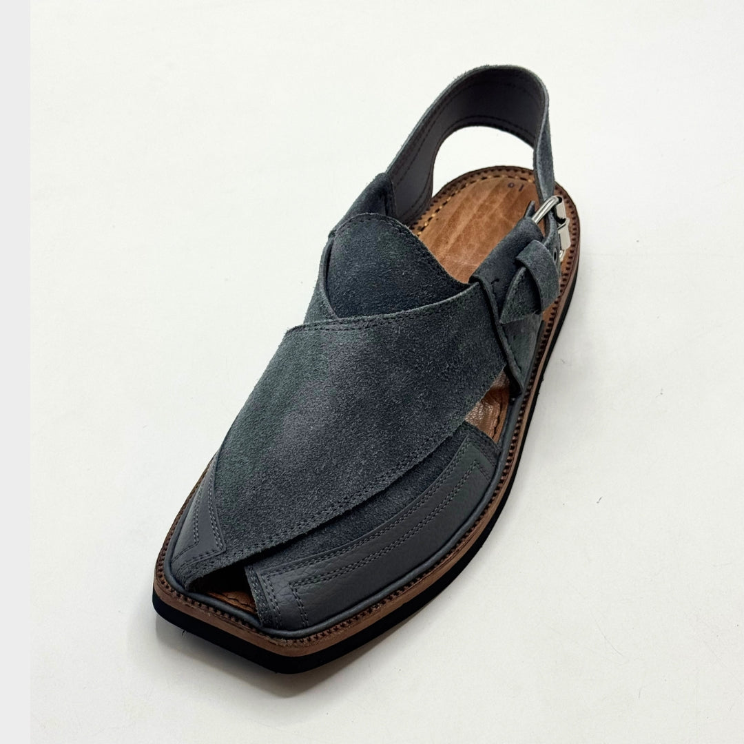Classic Suede Peshawari (Slate Grey)