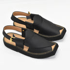 Kaptan Signature Chappal (BLKM)