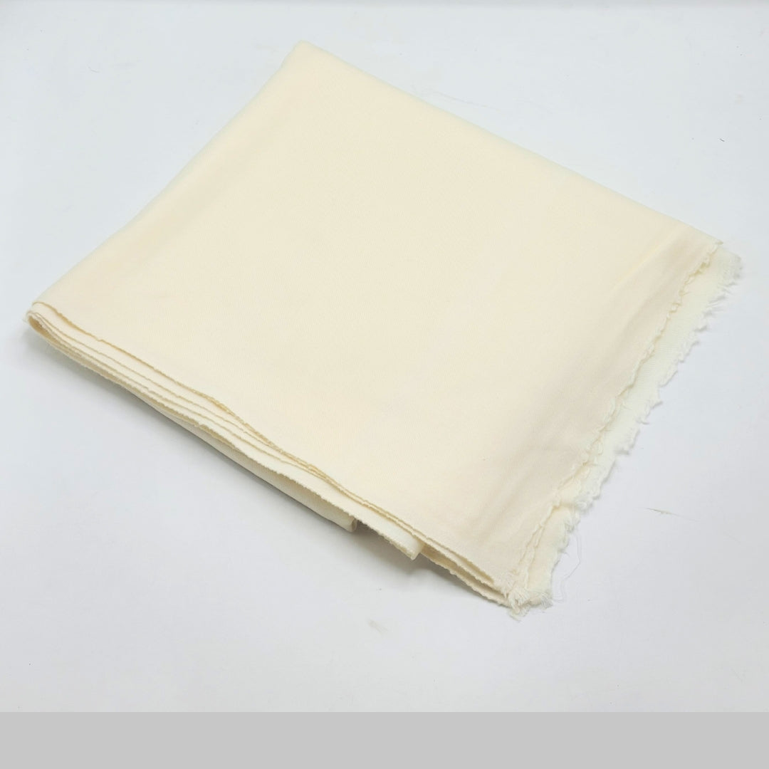 Fine Pashmina Pure (72 COunt Plain White)