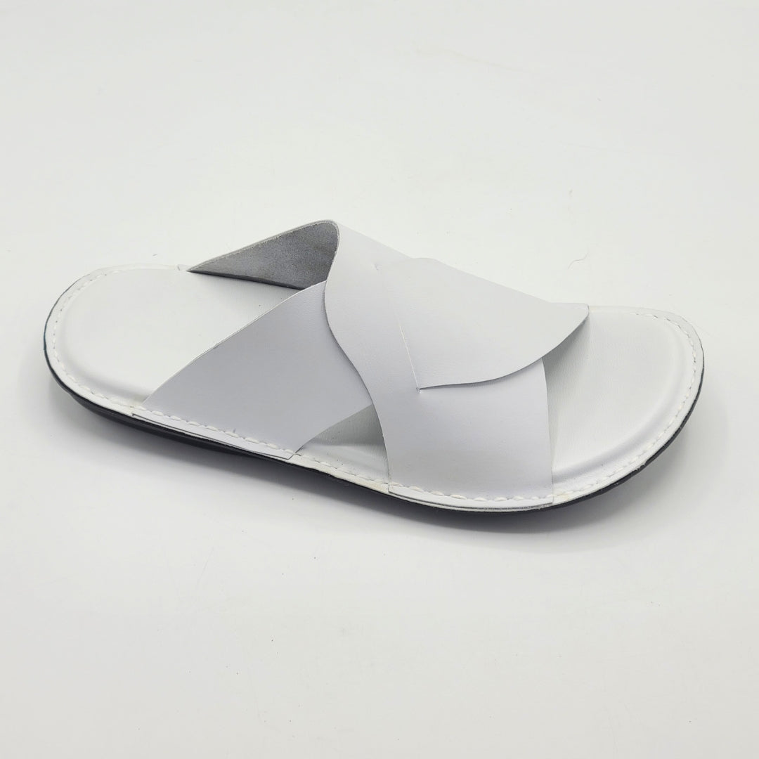 Handmade Slippers (Soft Sole White)