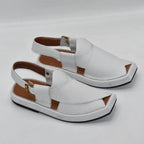 Kaptan Signature Chappal (WHT)