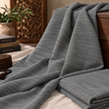 Khamta Khadi - Rustic Texture (Charcoal)