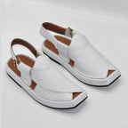 Kaptan Signature Chappal (WHT)