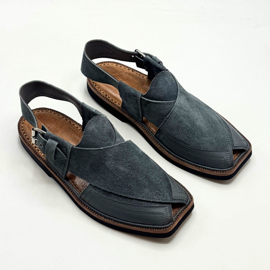 Classic Suede Peshawari (Slate Grey)