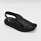 Kaptan Signature Chappal (BLKD)