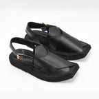 Kaptan Signature Chappal (BLKD)