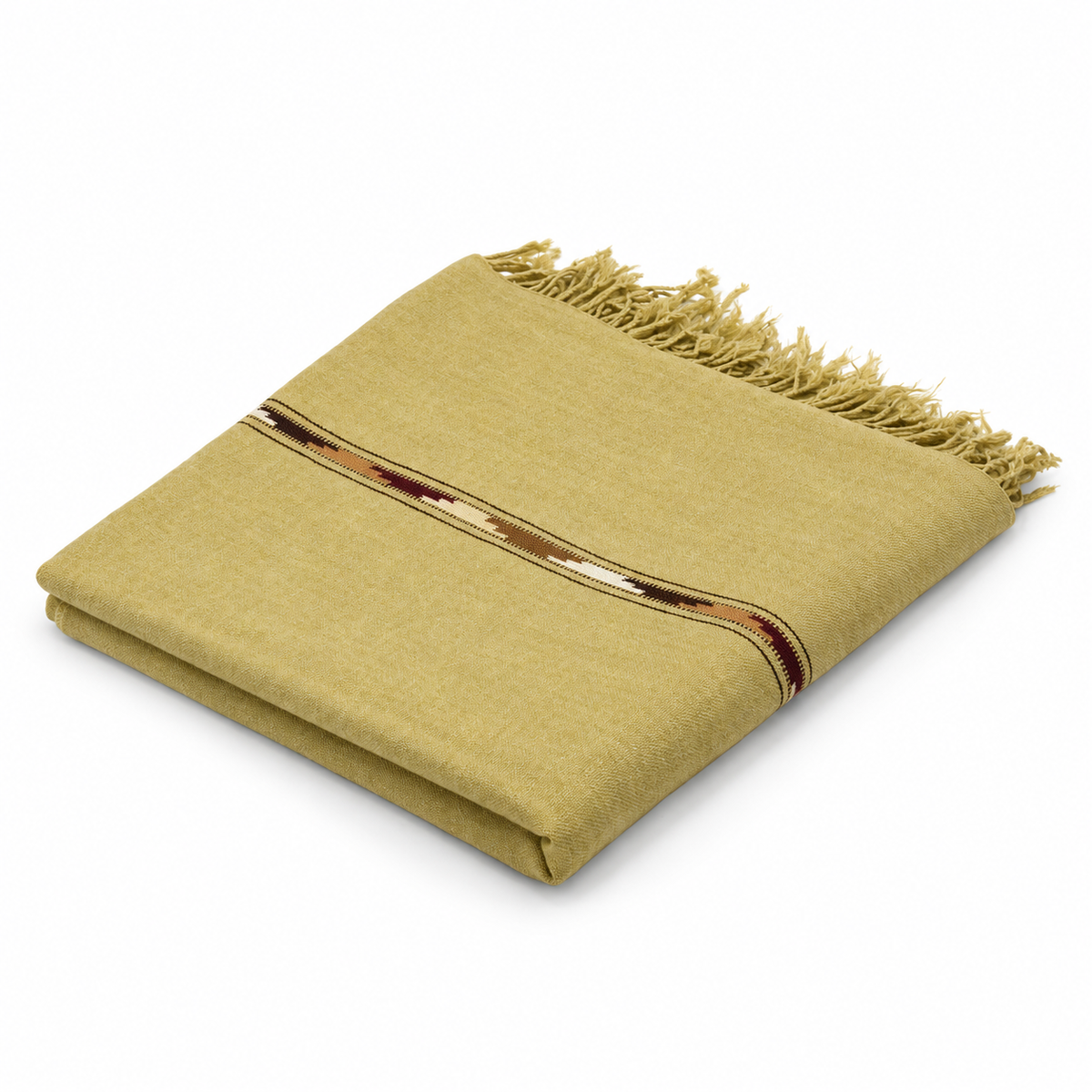 Fine Pashmina Pure 64 Count - 02 white angle