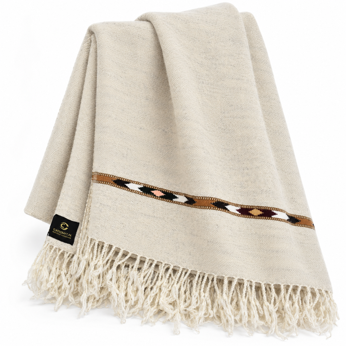Angora Wool Pure (Plain) - 03 white drape