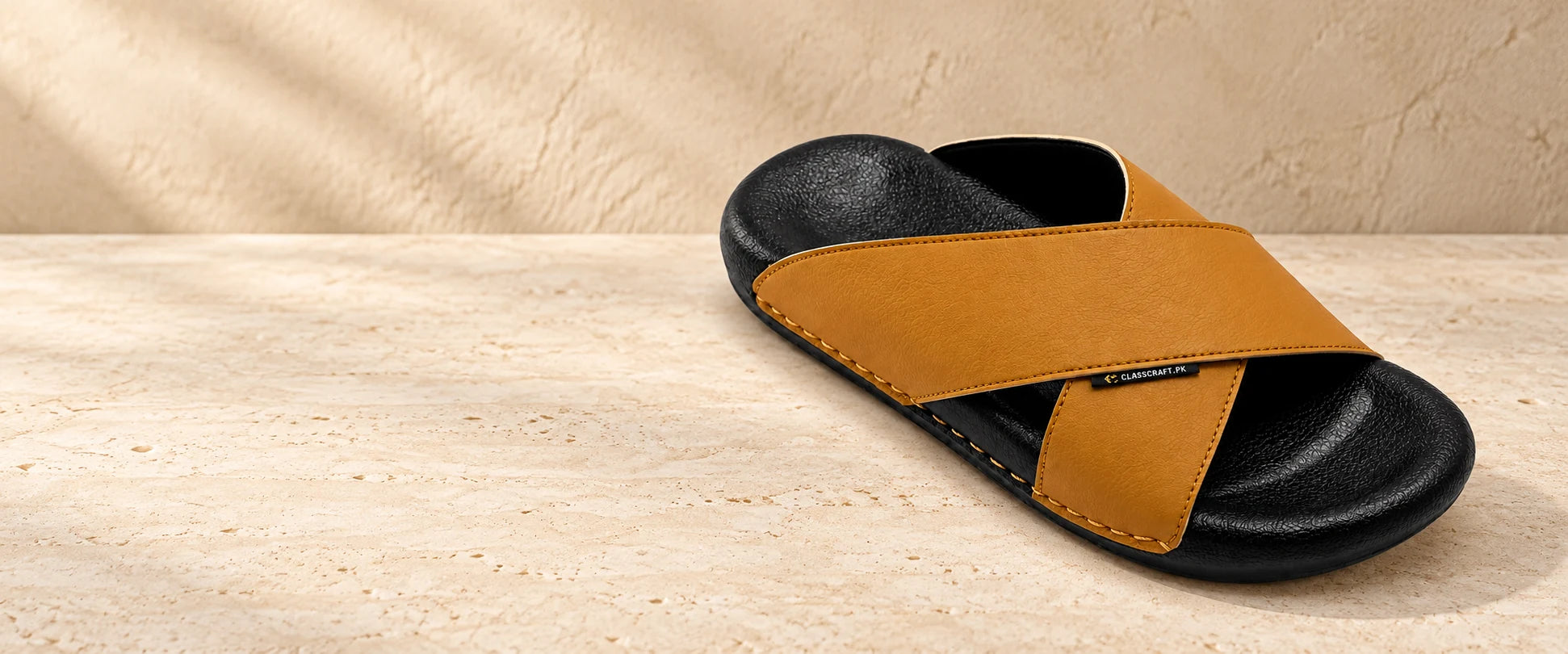ClassCraft SoftX Camel Brown mustard yellow slipper